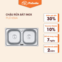 Chậu rửa bát PALADO PLD656A, bồn rửa bát inox 304 cao cấp loại 2 hố - 780*430*180mm