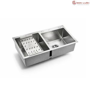 Chậu rửa bát Picenza 2 hố cân 304 HM7843-615 (780x430mm)
