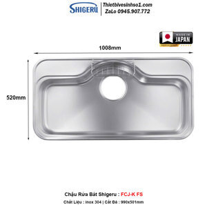 Chậu rửa bát Shigeru FCJ-K FS