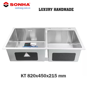 Chậu rửa bát Sơn Hà 2 hố cân HM.X.2L.82.2.2