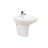 Chậu rửa Ceravi CB103 + chân ngắn CCN142