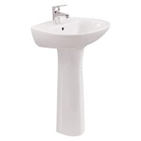 Chậu rửa Ceravi CB103 + chân dài CCD152