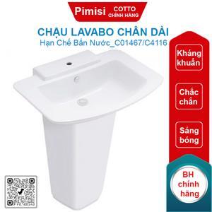 Chậu rửa chân dài COTTO C01467/C4116
