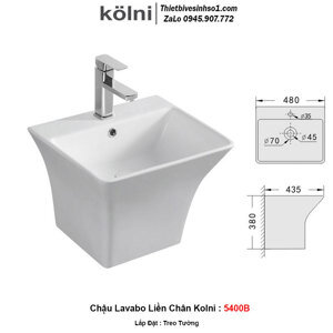Chậu rửa chân lửng Kolni 5400B