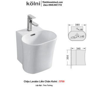 Chậu rửa chân lửng Kolni 5700