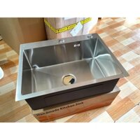 CHẬU RỬA CHÉN 1 HỐ INOX 304 - CHẬU RỬA CHÉN ĐÚC BẢO HÀNG 12 THÁNG