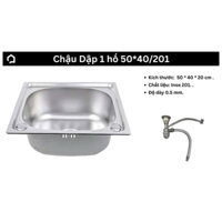 CHẬU RỬA CHÉN 1 HỐ INOX 304/201