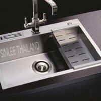 CHẬU RỬA CHÉN 1 HỘC 6846 (680×460) DẮT DAO – INOX 304 – SL6346