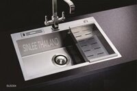 CHẬU RỬA CHÉN 1 HỘC 6846 (680×460) DẮT DAO – INOX 304 – SL6346