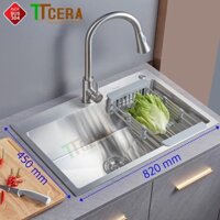 Chậu Rửa Chén 1 Ngăn Inox TTCERA CR913 – 8245
