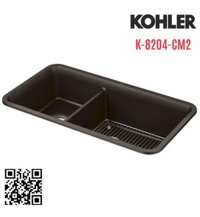 Chậu rửa chén 2 hố âm bàn kèm khay KOHLER Cairn K-8204-CM2