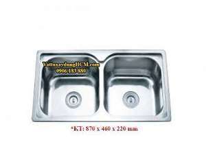 Chậu rửa chén 2 hộc đều Atmor AT-222