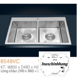 Chậu rửa chén 2 hộc đều Erowin 8548VC