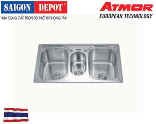 Chậu rửa chén 3 hộc Atmor AT-618