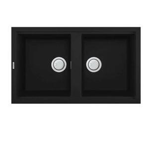 Chậu rửa chén bằng đá Malloca Nero K-45040