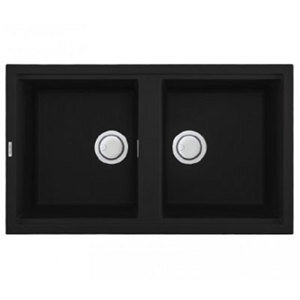 Chậu rửa chén bằng đá Malloca Nero K-45040