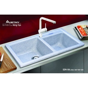 Chậu rửa chén bằng đá Việt Mỹ S2N-04