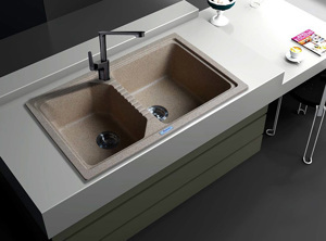 Chậu rửa chén bằng đá Việt Mỹ V2N-02