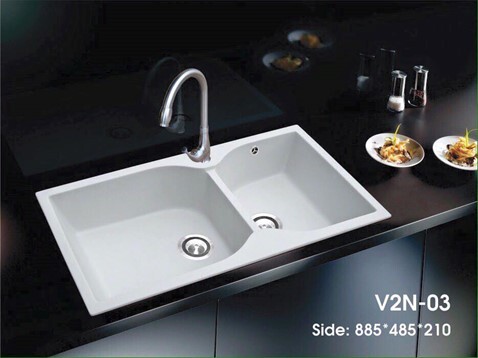 Chậu rửa chén bằng đá Việt Mỹ V2N-03