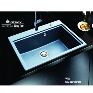 Chậu rửa chén bằng đá Việt Mỹ V1N