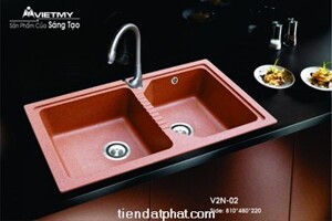 Chậu rửa chén bằng đá Việt Mỹ V2N-02