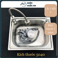 Chậu rửa chén bát bồn rửa inox giá rẻ chậu đơn một hố cỡ lớn có kèm bộ xả, Điện nước Hà Nội