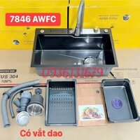 Chậu rửa chén bát inox 1 ngăn Gabba 7846AWFC