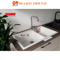 Chậu Rửa Chén carysil Bằng Đá Granite LMC5-02 - Màu Trắng - 800x500mm