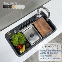 Chậu Rửa Chén Đá 1 Hộc Bo Góc – BC – G9050XĐ