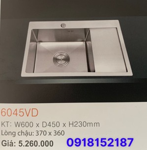 Chậu rửa chén Erowin 6045VD