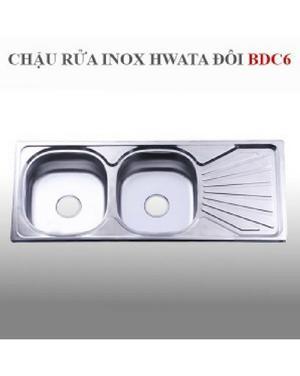 Chậu rửa chén Hwata 2 hộc BDC6