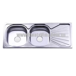 Chậu rửa chén Hwata 2 hộc BDC6