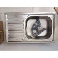 CHẬU RỬA CHÉN INOX 1 HỐ 1 BÀN VÀ BỘ XẢ CHẬU