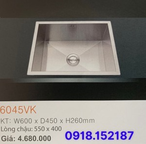 Chậu rửa chén inox 304 Erowin 6045VK