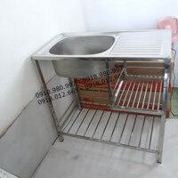 Chậu rửa chén inox - Chậu rửa chén có chân CR01B