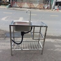 Chậu rửa chén inox - Chậu rửa chén có chân CR01B