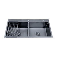 Chậu rửa chén inox HP-8245D Nano