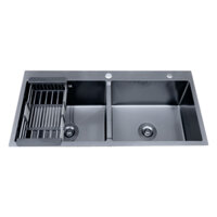 Chậu rửa chén inox HP-8245DT Nano