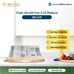 Chậu rửa chén inox Malloca MS 610T
