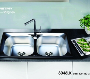 Chậu rửa chén inox Việt Mỹ 8046LK