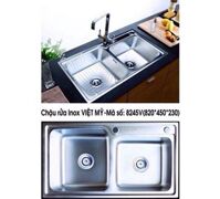 Chậu rửa chén Inox Việt Mỹ 8245VD