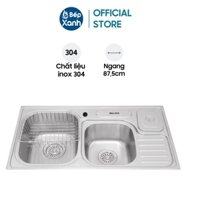 Chậu Rửa Chén Malloca MS 1024 - Inox 304 - Ngang 87,5cm