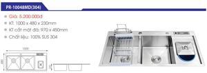 Chậu rửa chén Proxia PR-10048MD