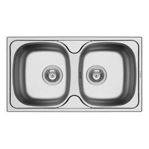 Chậu rửa chén Pyramis BASIC E78 2B SATIN 100138801