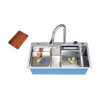 Chậu rửa chén thác nước inox 304. Kích thước 78x46x23cm.