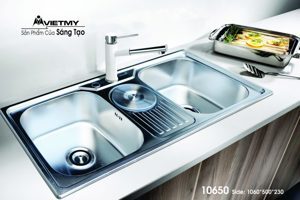 Chậu rửa chén Việt Mỹ inox H.10650