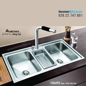 Chậu rửa chén Việt Mỹ inox H.10549S