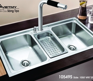 Chậu rửa chén Việt Mỹ inox H.10549S