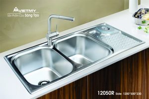 Chậu rửa chén Việt Mỹ inox H.12050R