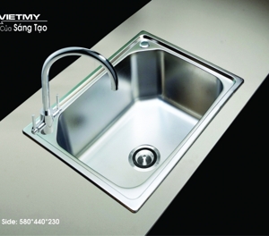 Chậu rửa chén Việt Mỹ inox H.5844
